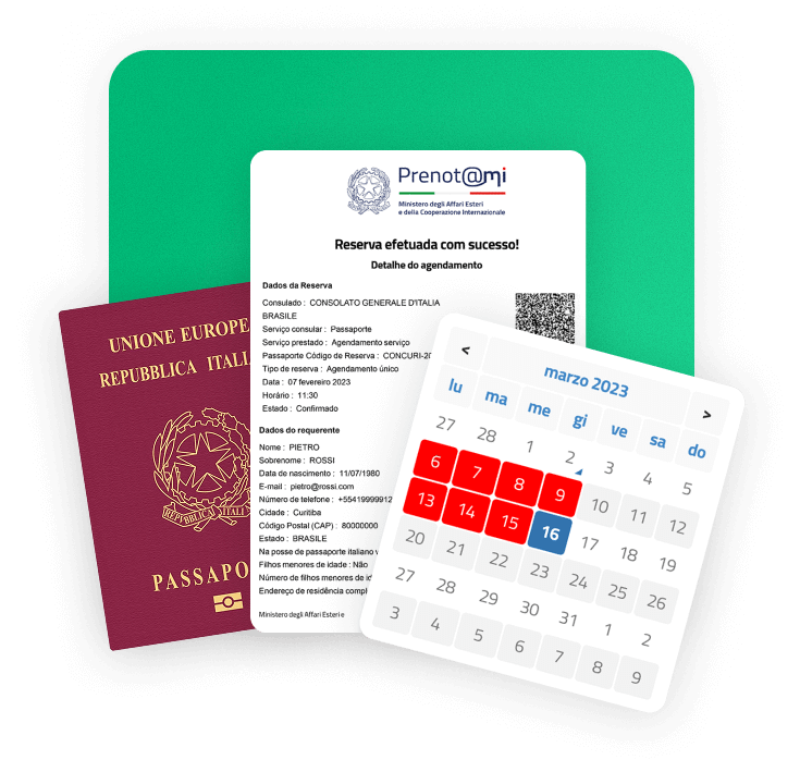 agendamento passaporte italiano